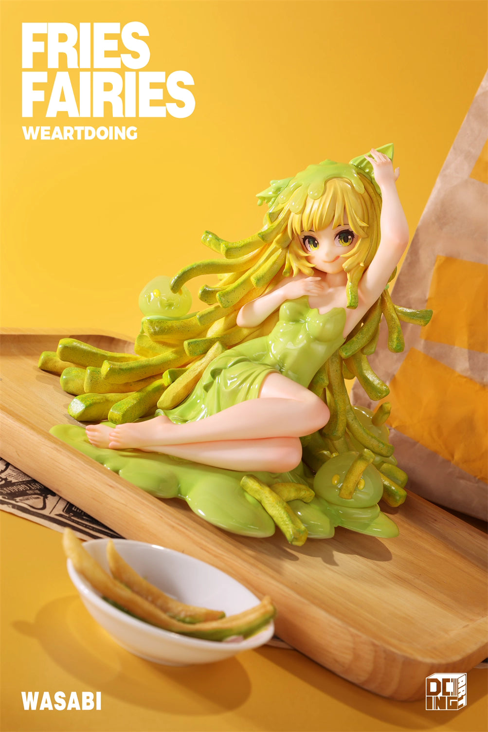Fries Fairies WeArtDoing Original Tomato & Wasabi Seaweed Designer Licensed Resin Statue Statue