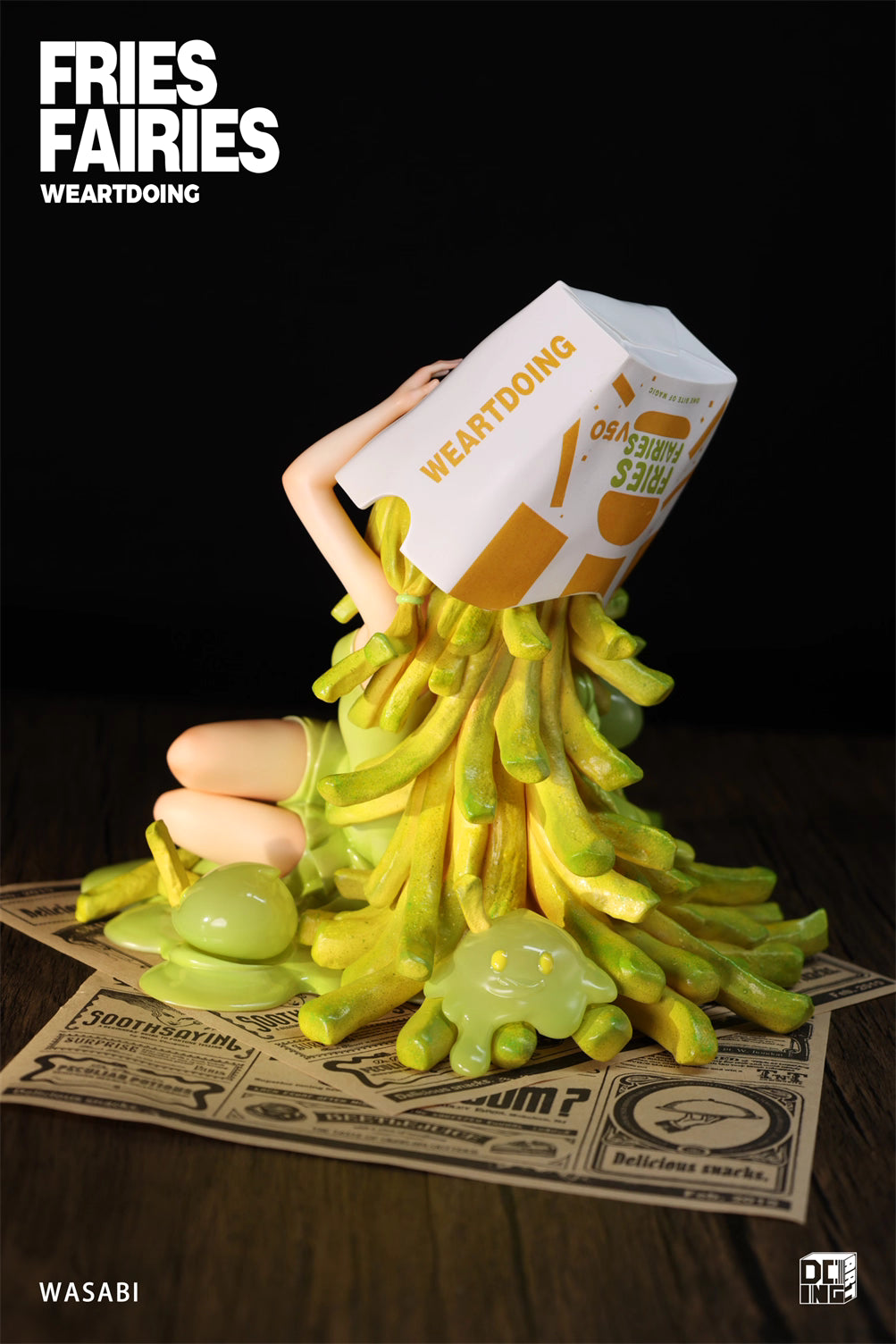 Fries Fairies WeArtDoing Original Tomato & Wasabi Seaweed Designer Licensed Resin Statue Statue