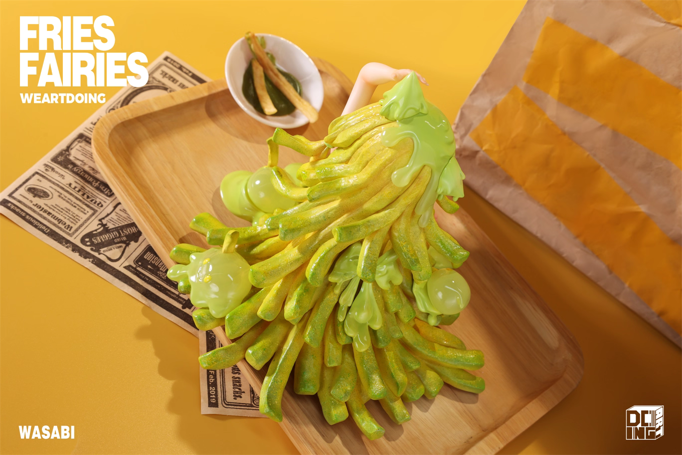 Fries Fairies WeArtDoing Original Tomato & Wasabi Seaweed Designer Licensed Resin Statue Statue
