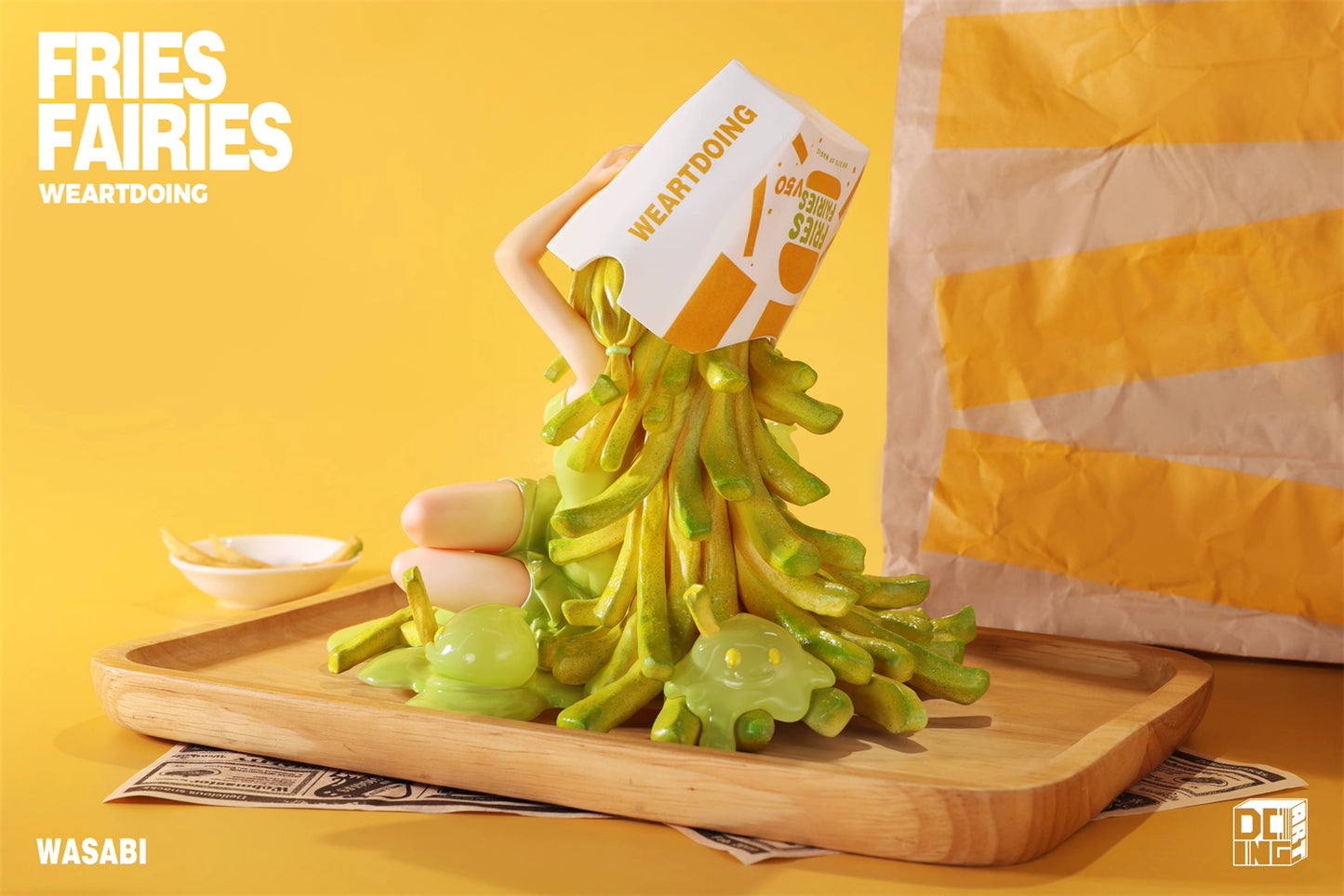Fries Fairies WeArtDoing Original Tomato & Wasabi Seaweed Designer Licensed Resin Statue Statue