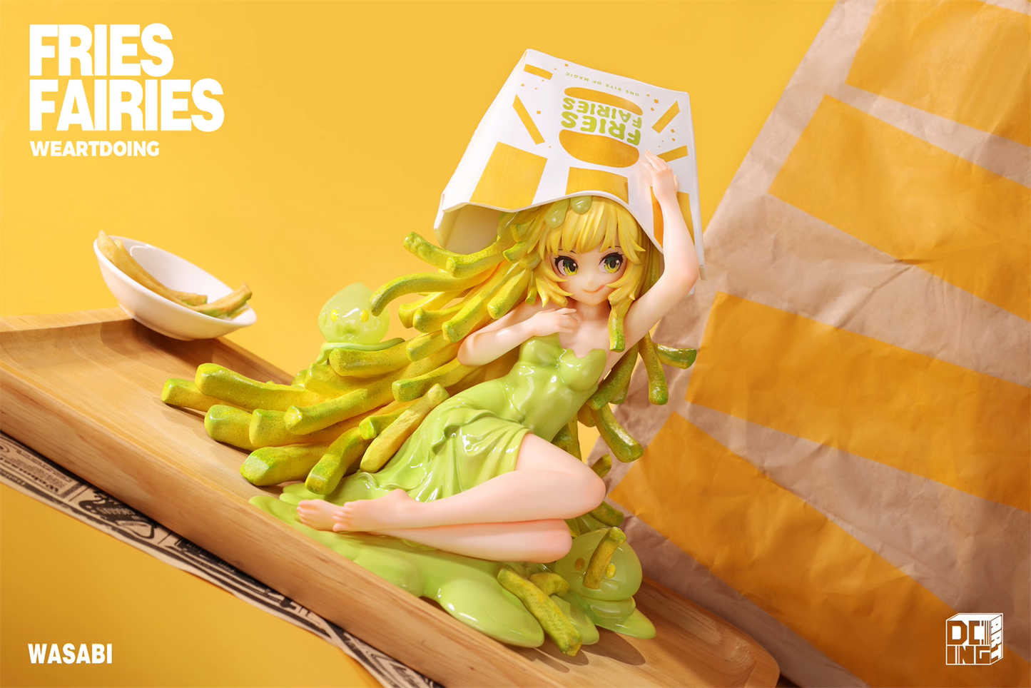 Fries Fairies WeArtDoing Original Tomato & Wasabi Seaweed Designer Licensed Resin Statue Statue