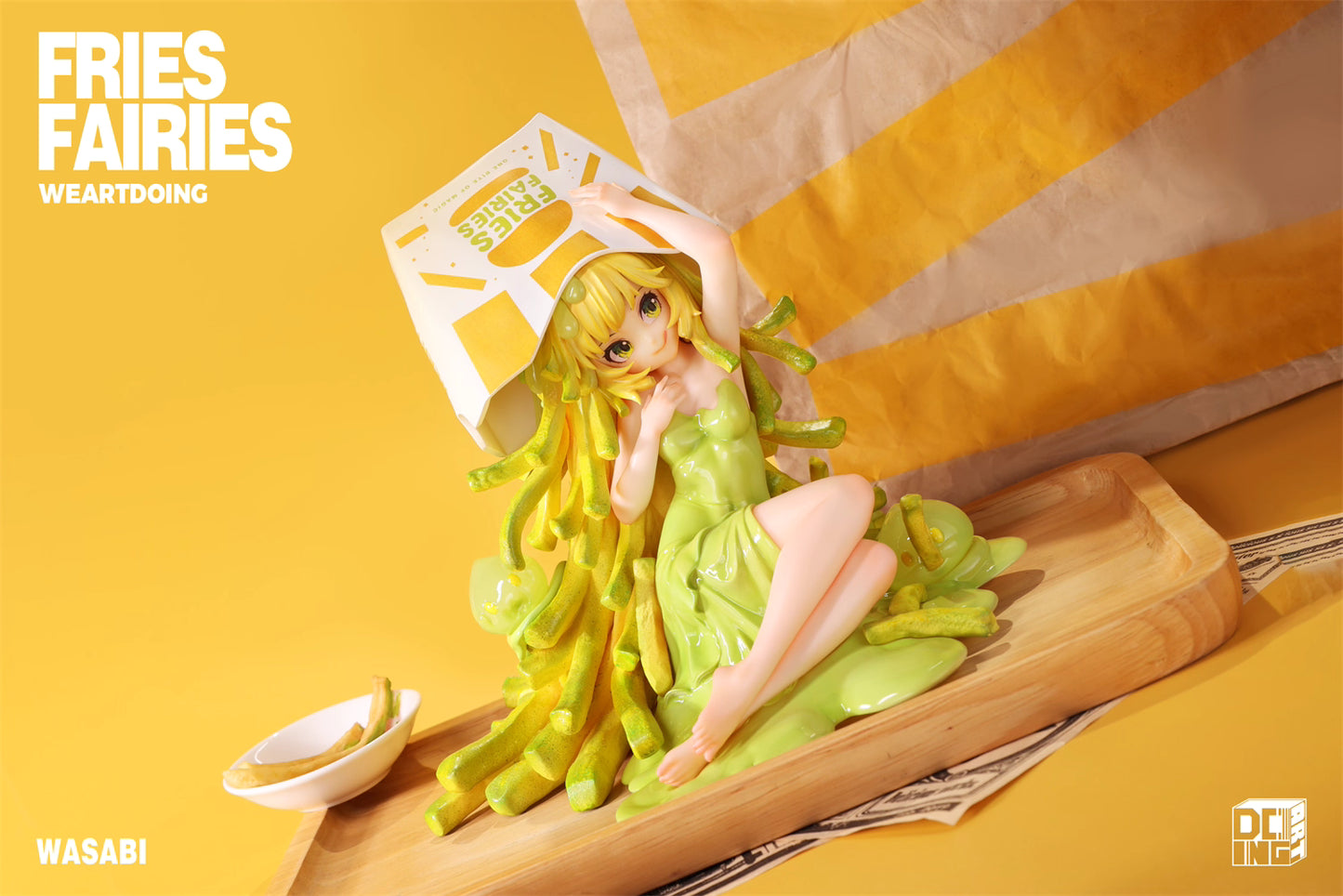 Fries Fairies WeArtDoing Original Tomato & Wasabi Seaweed Designer Licensed Resin Statue Statue