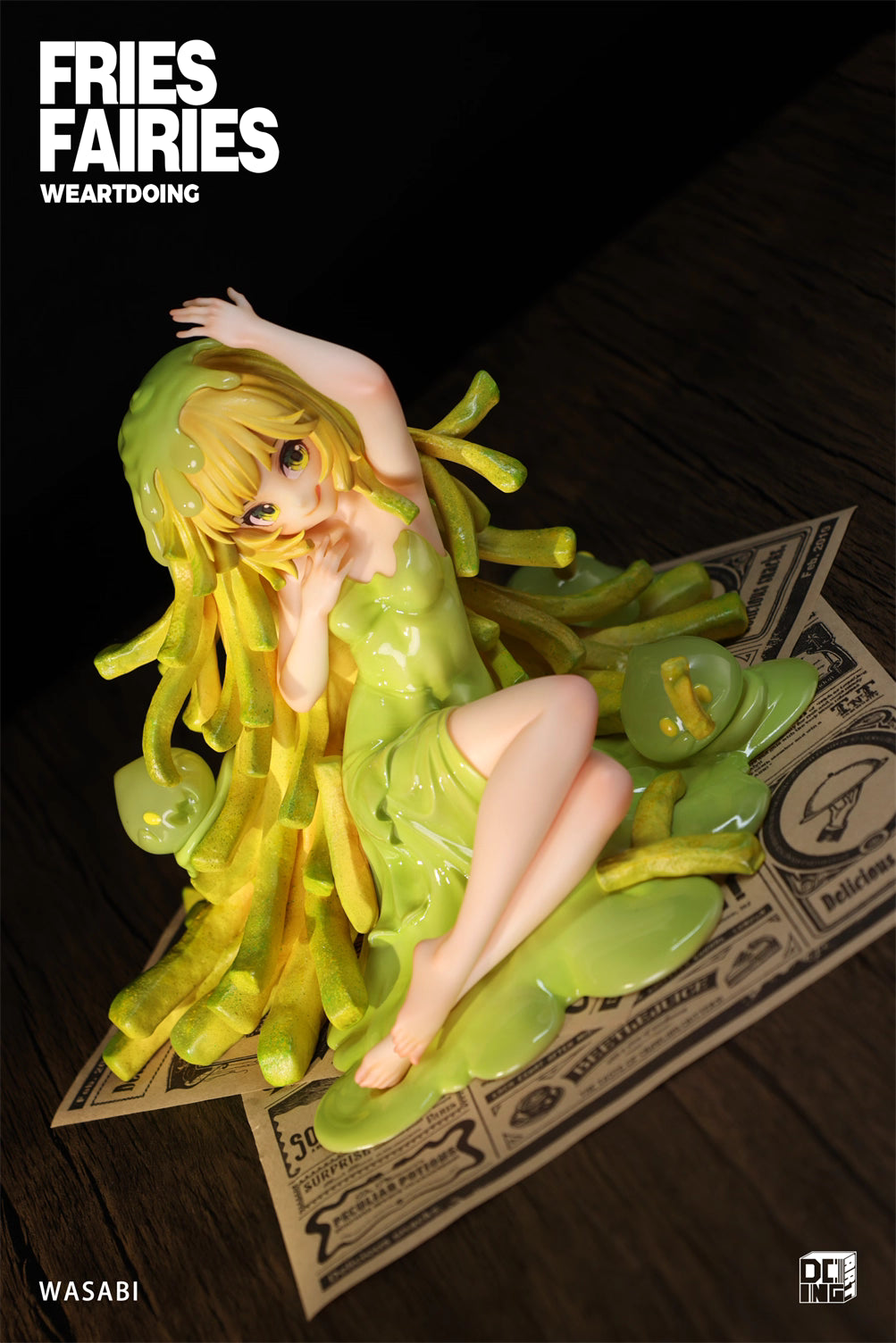 Fries Fairies WeArtDoing Original Tomato & Wasabi Seaweed Designer Licensed Resin Statue Statue