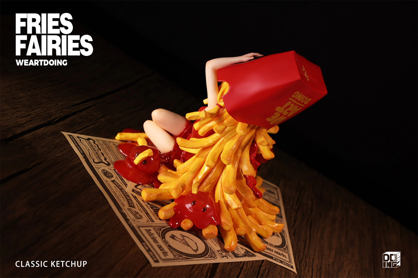 Fries Fairies WeArtDoing Original Tomato & Wasabi Seaweed Designer Licensed Resin Statue Statue