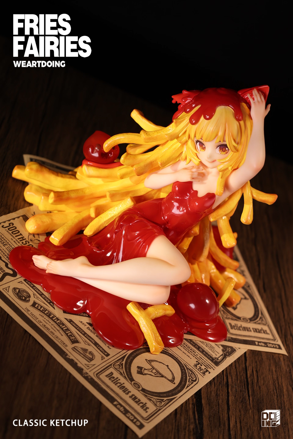 Fries Fairies WeArtDoing Original Tomato & Wasabi Seaweed Designer Licensed Resin Statue Statue