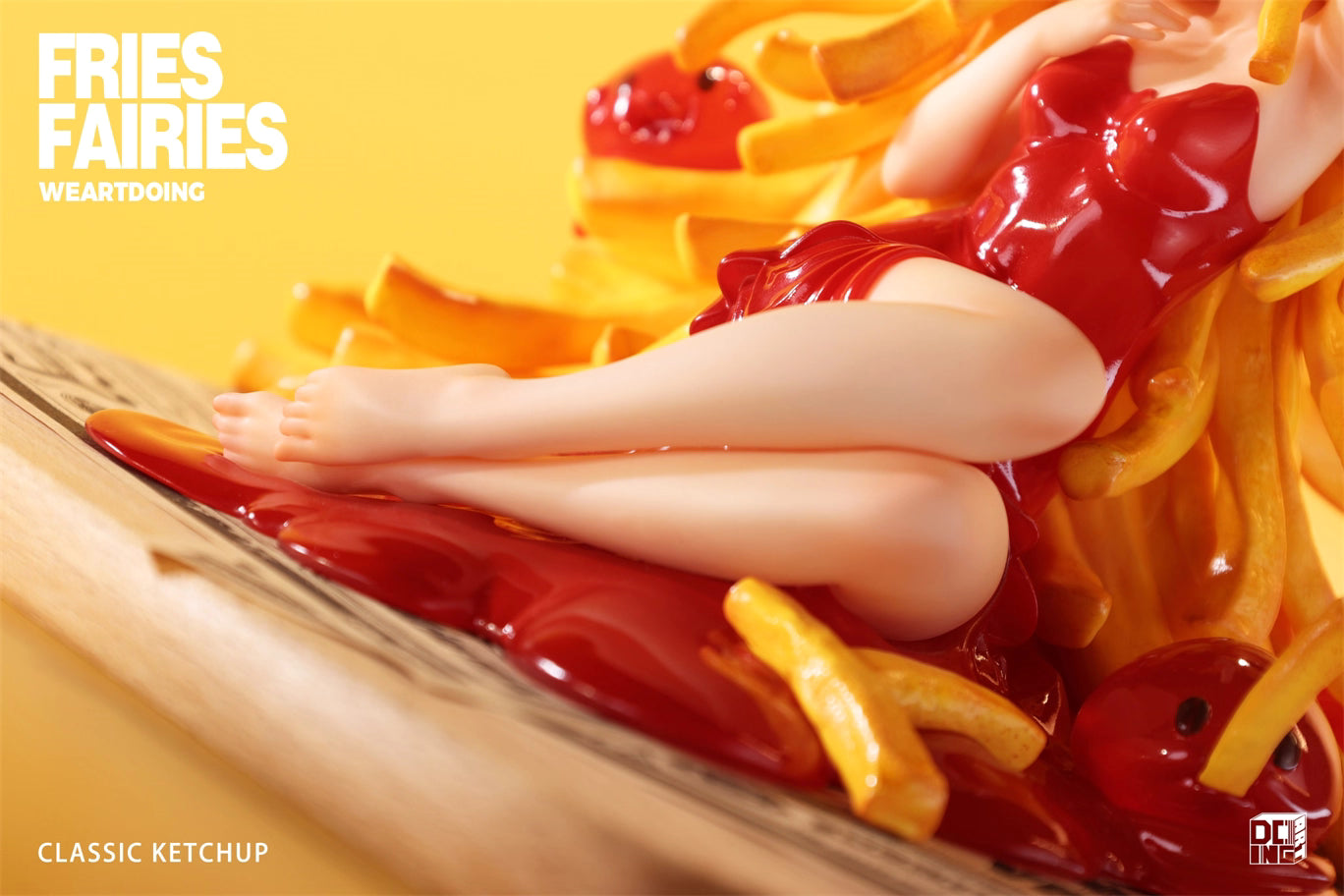Fries Fairies WeArtDoing Original Tomato & Wasabi Seaweed Designer Licensed Resin Statue Statue