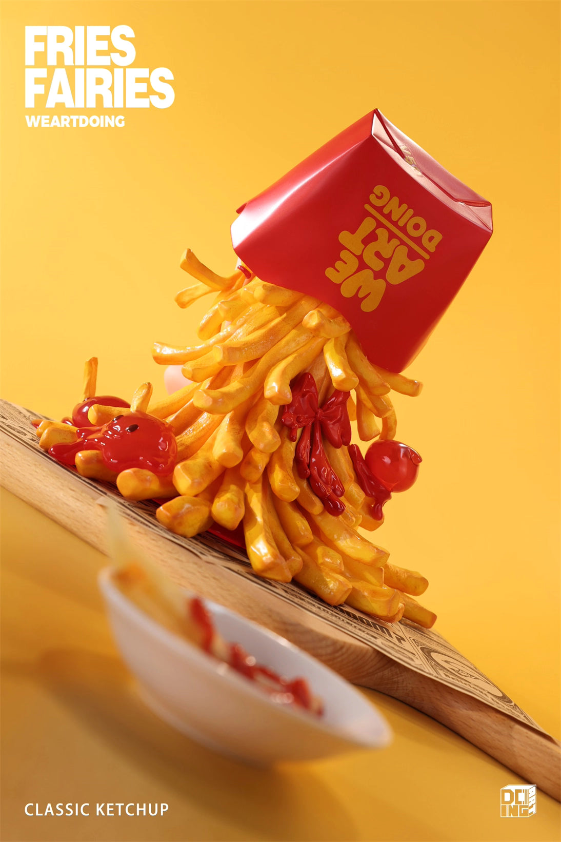 Fries Fairies WeArtDoing Original Tomato & Wasabi Seaweed Designer Licensed Resin Statue Statue
