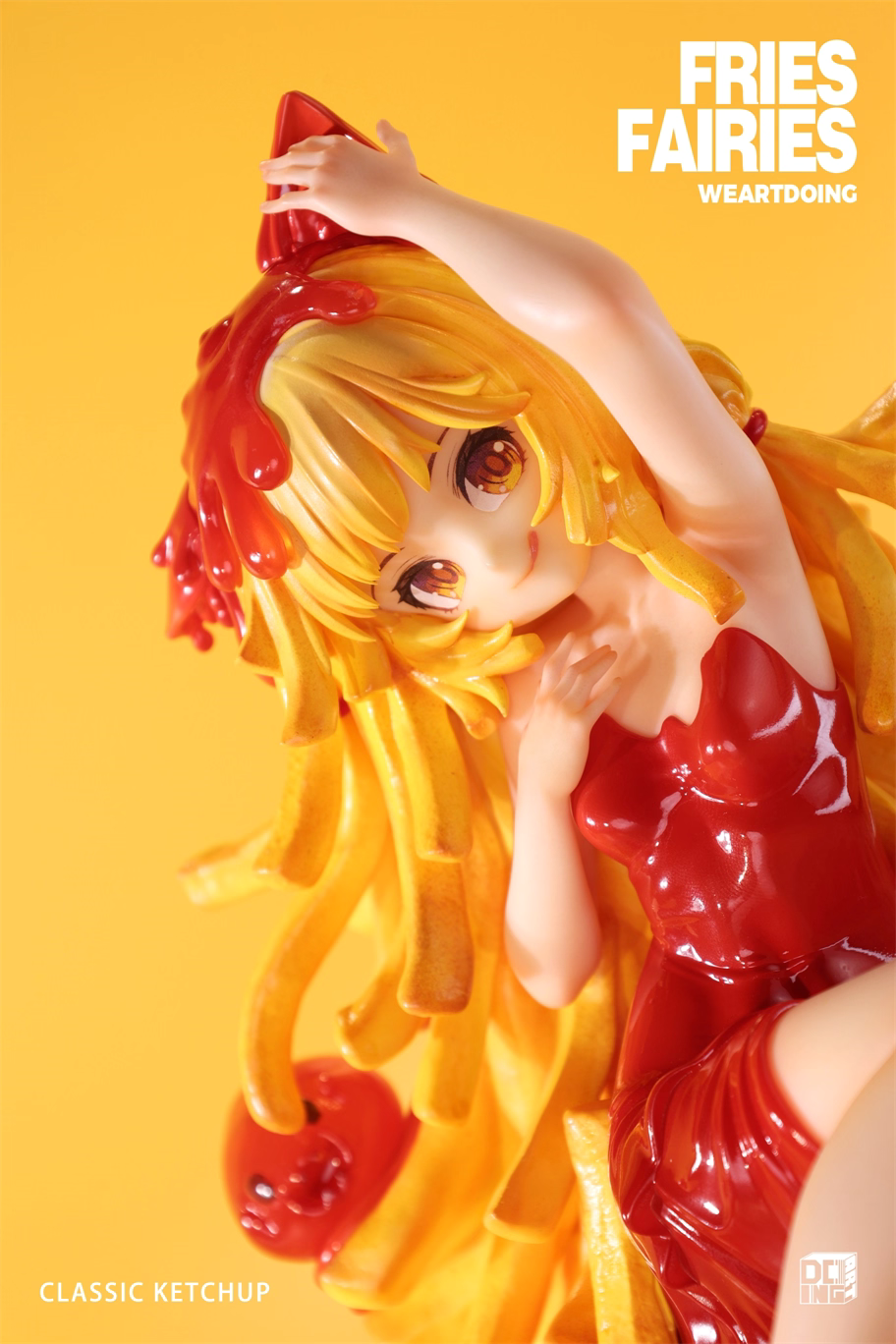 Fries Fairies WeArtDoing Original Tomato & Wasabi Seaweed Designer Licensed Resin Statue Statue