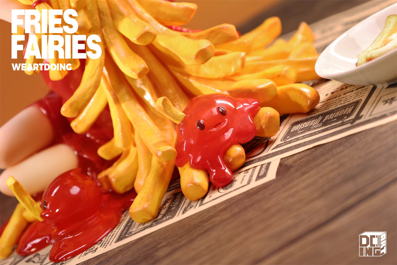 Fries Fairies WeArtDoing Original Tomato & Wasabi Seaweed Designer Licensed Resin Statue Statue
