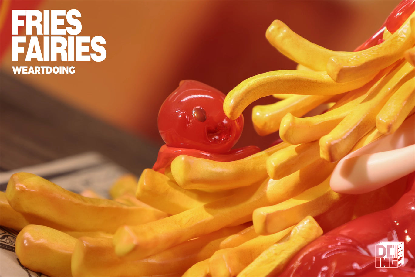 Fries Fairies WeArtDoing Original Tomato & Wasabi Seaweed Designer Licensed Resin Statue Statue