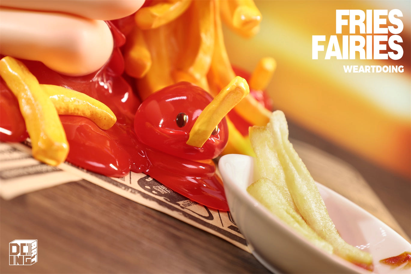 Fries Fairies WeArtDoing Original Tomato & Wasabi Seaweed Designer Licensed Resin Statue Statue