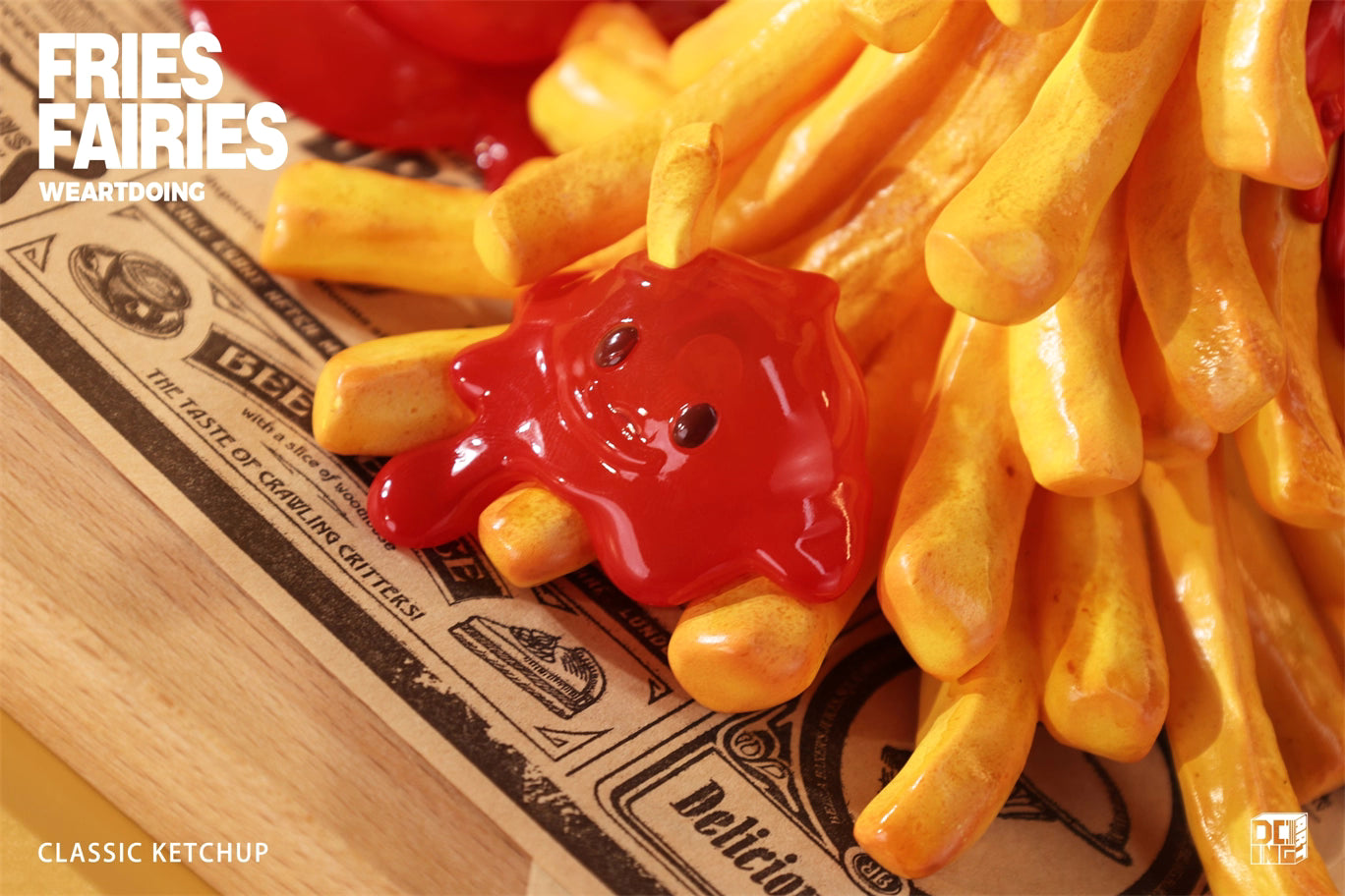 Fries Fairies WeArtDoing Original Tomato & Wasabi Seaweed Designer Licensed Resin Statue Statue