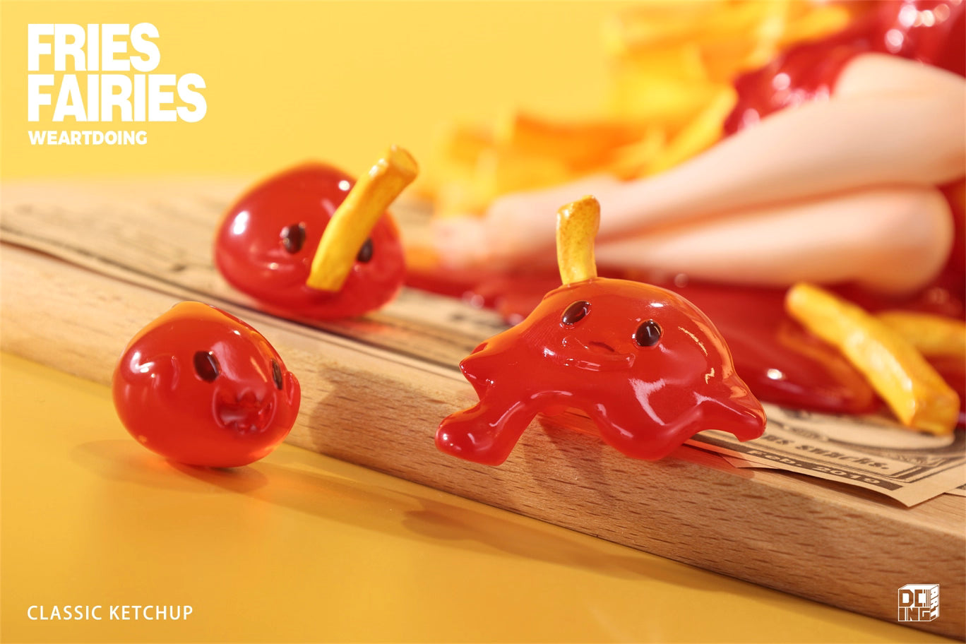Fries Fairies WeArtDoing Original Tomato & Wasabi Seaweed Designer Licensed Resin Statue Statue