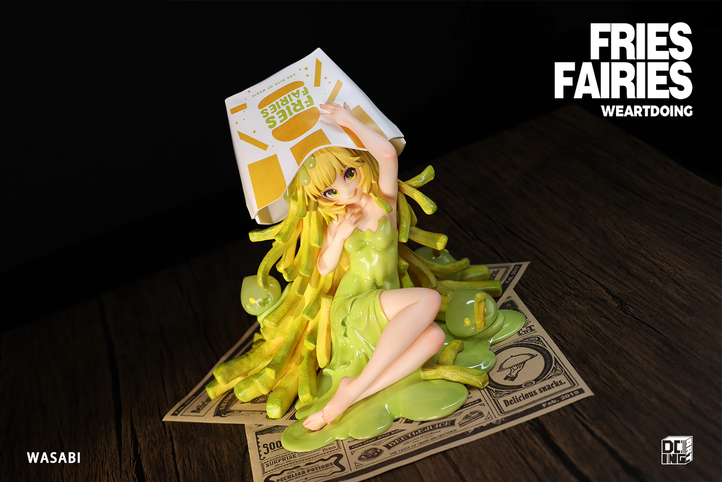 Fries Fairies WeArtDoing Original Tomato & Wasabi Seaweed Designer Licensed Resin Statue Statue