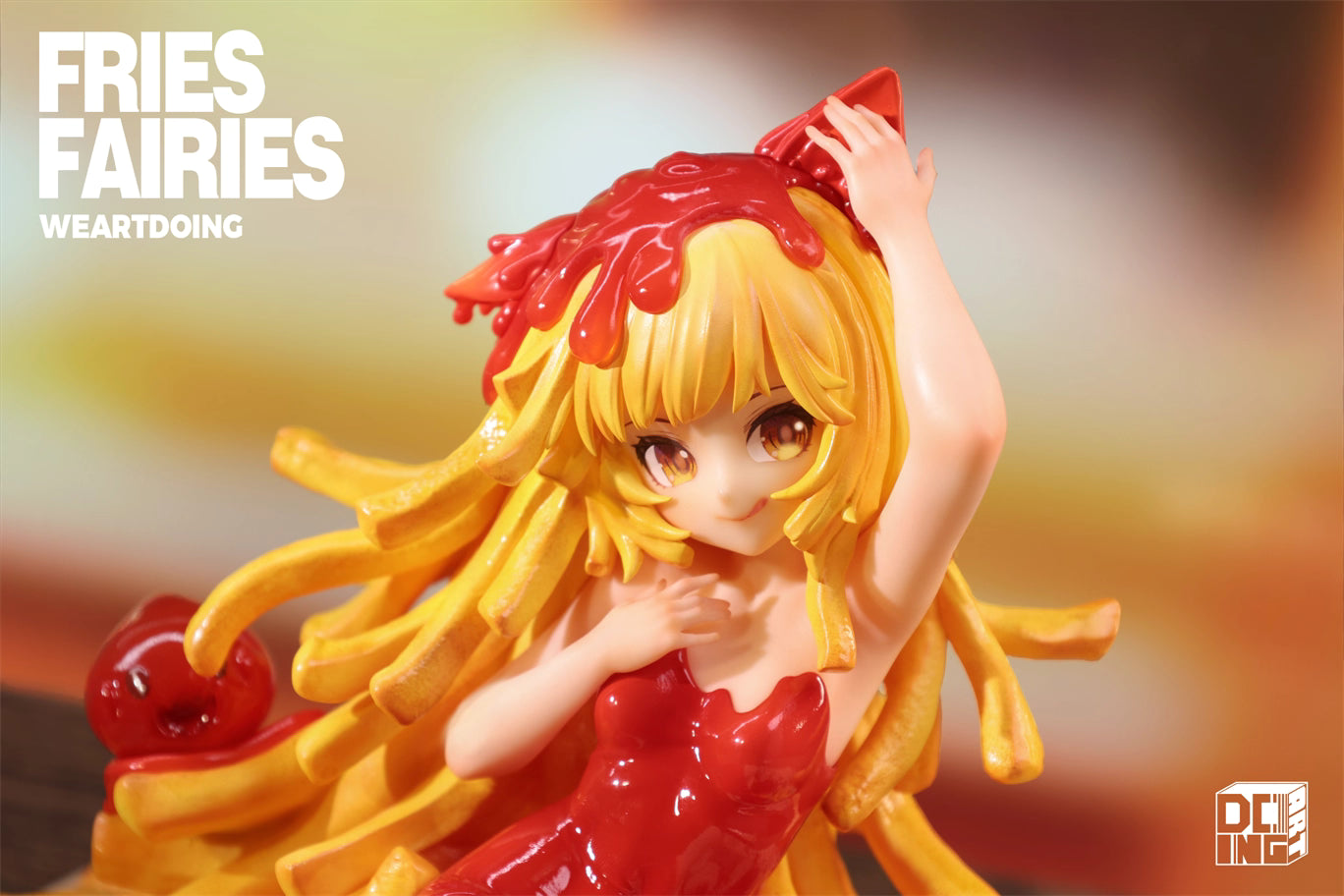 Fries Fairies WeArtDoing Original Tomato & Wasabi Seaweed Designer Licensed Resin Statue Statue