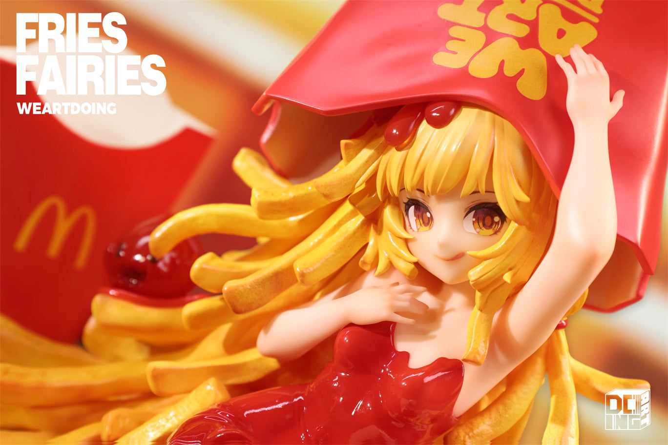 Fries Fairies WeArtDoing Original Tomato & Wasabi Seaweed Designer Licensed Resin Statue Statue