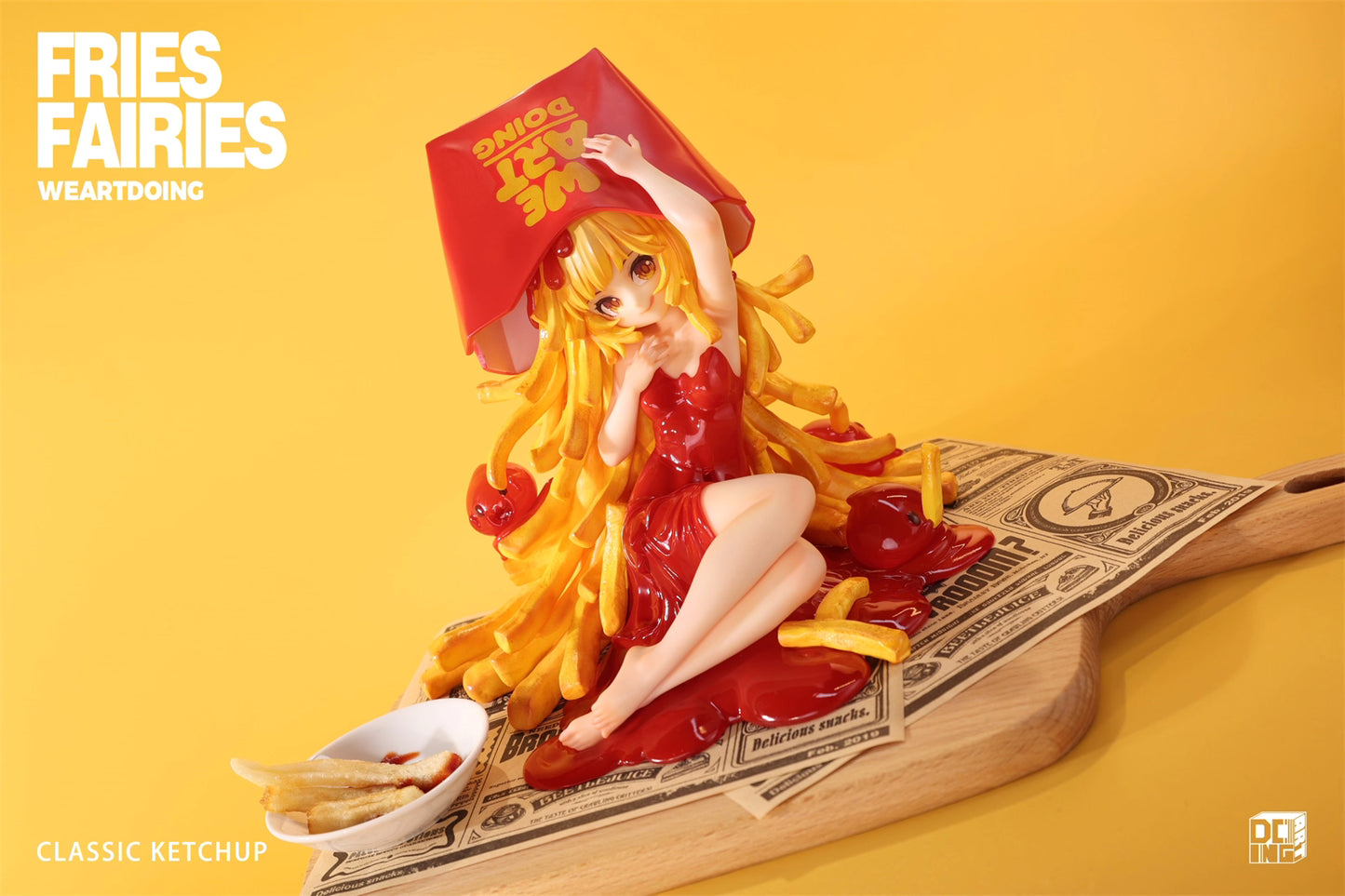 Fries Fairies WeArtDoing Original Tomato & Wasabi Seaweed Designer Licensed Resin Statue Statue
