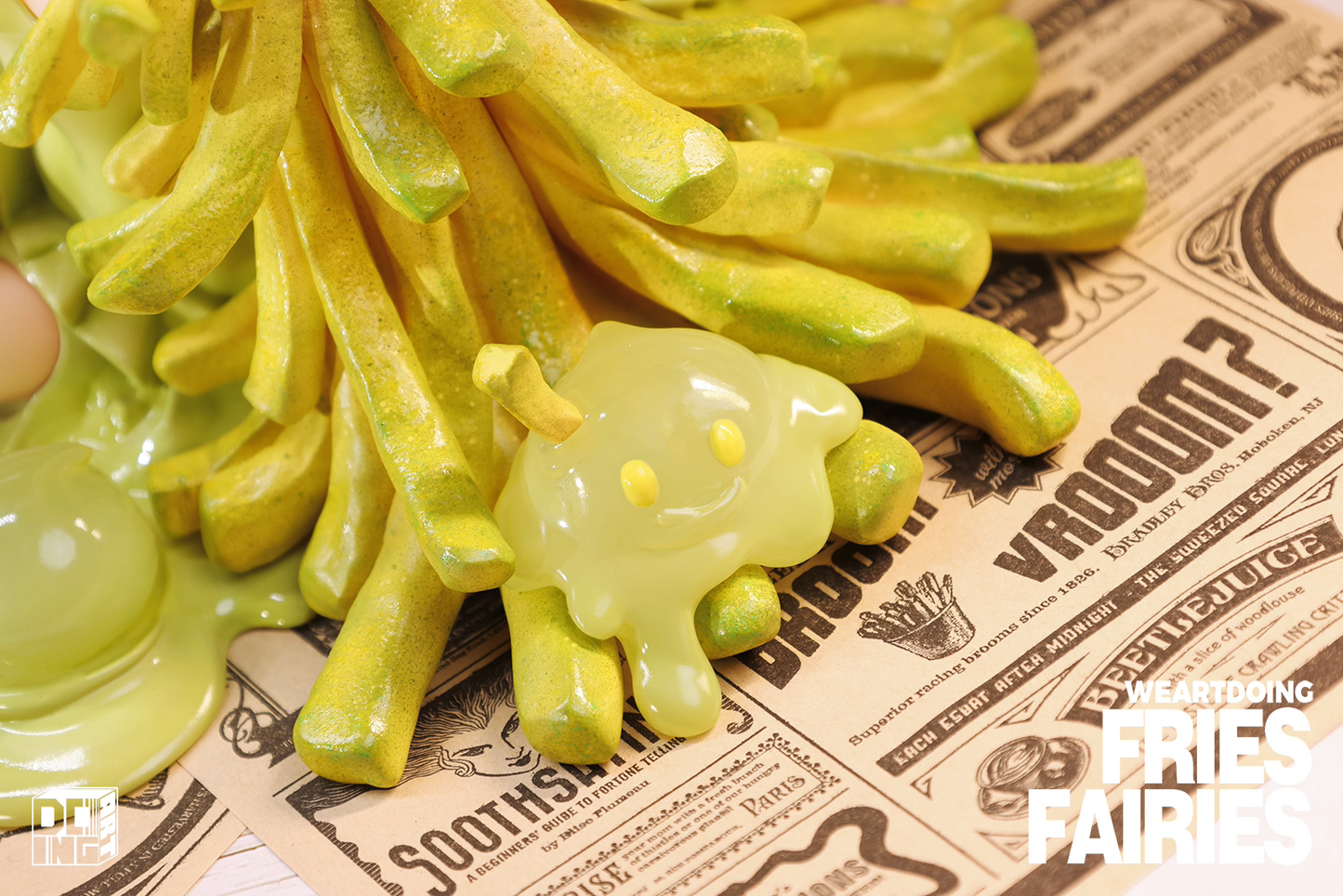 Fries Fairies WeArtDoing Original Tomato & Wasabi Seaweed Designer Licensed Resin Statue Statue
