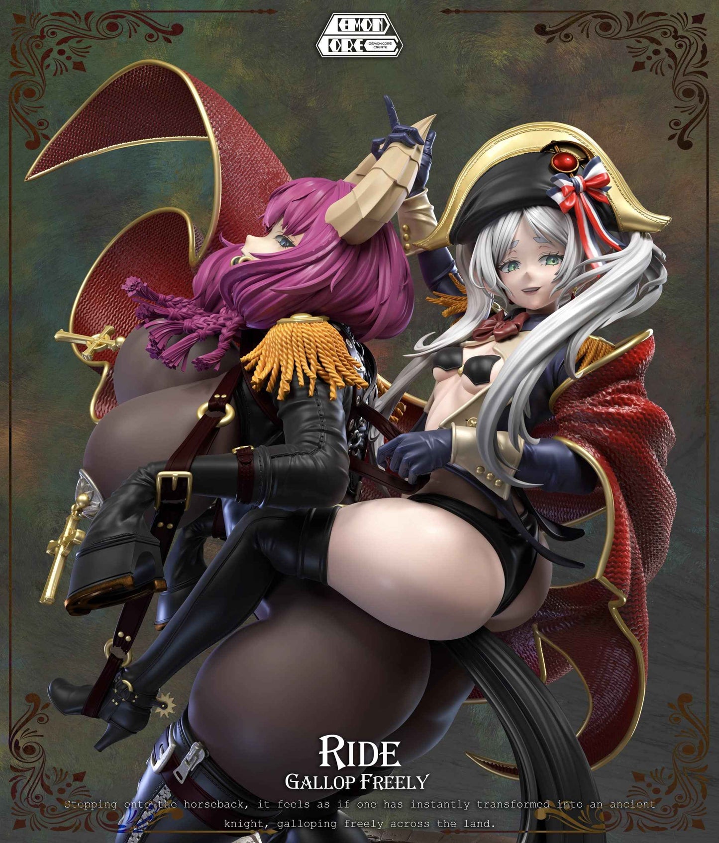 Frieren: Beyond Journey's End Demon Core Studio Frieren & Aura Napoleon Cosplay Resin Statue - Santoryu Resins Collectors