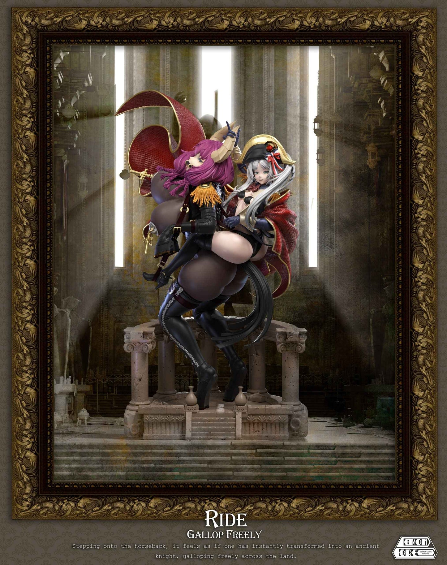 Frieren: Beyond Journey's End Demon Core Studio Frieren & Aura Napoleon Cosplay Resin Statue - Santoryu Resins Collectors
