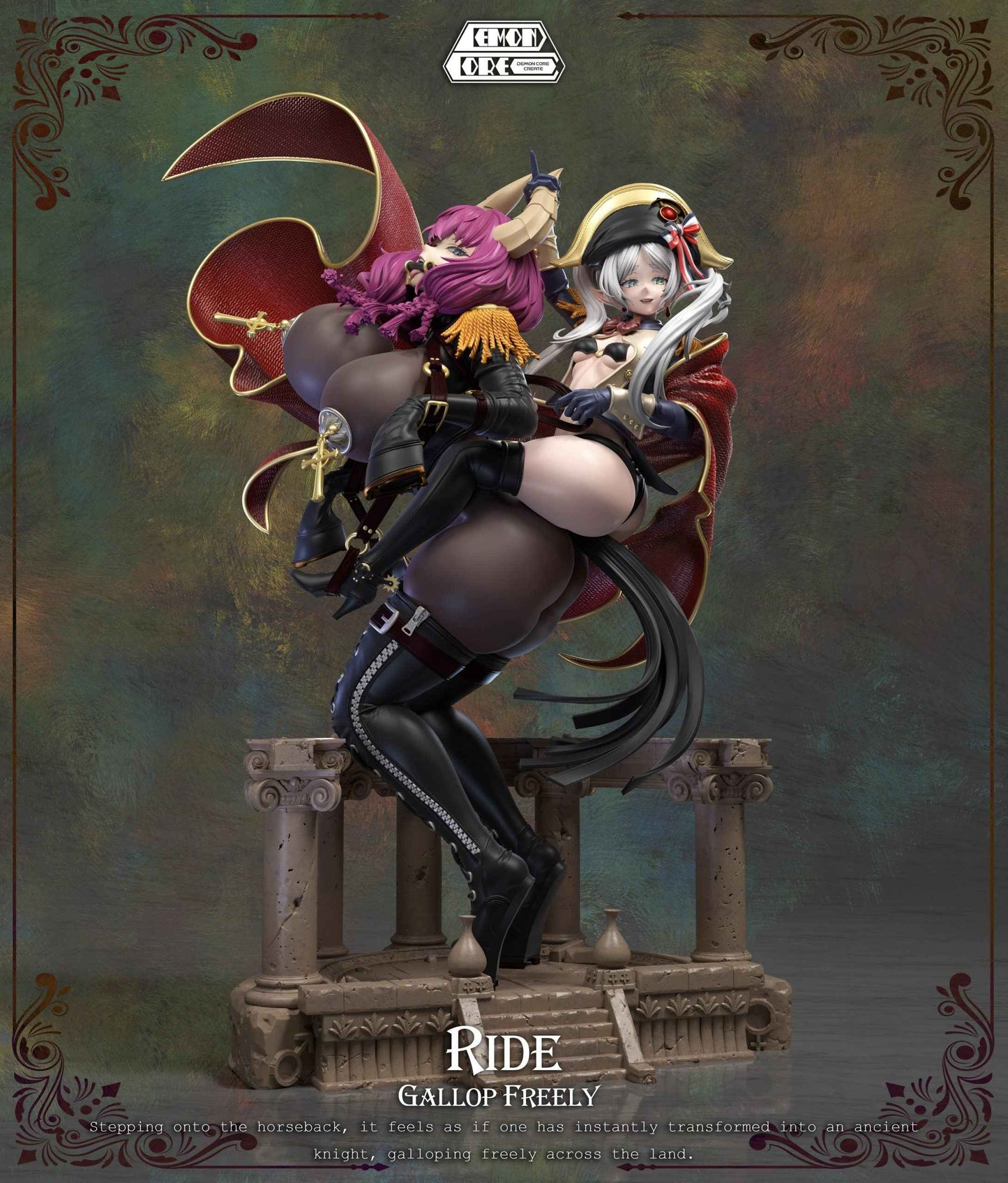 Frieren: Beyond Journey's End Demon Core Studio Frieren & Aura Napoleon Cosplay Resin Statue - Santoryu Resins Collectors