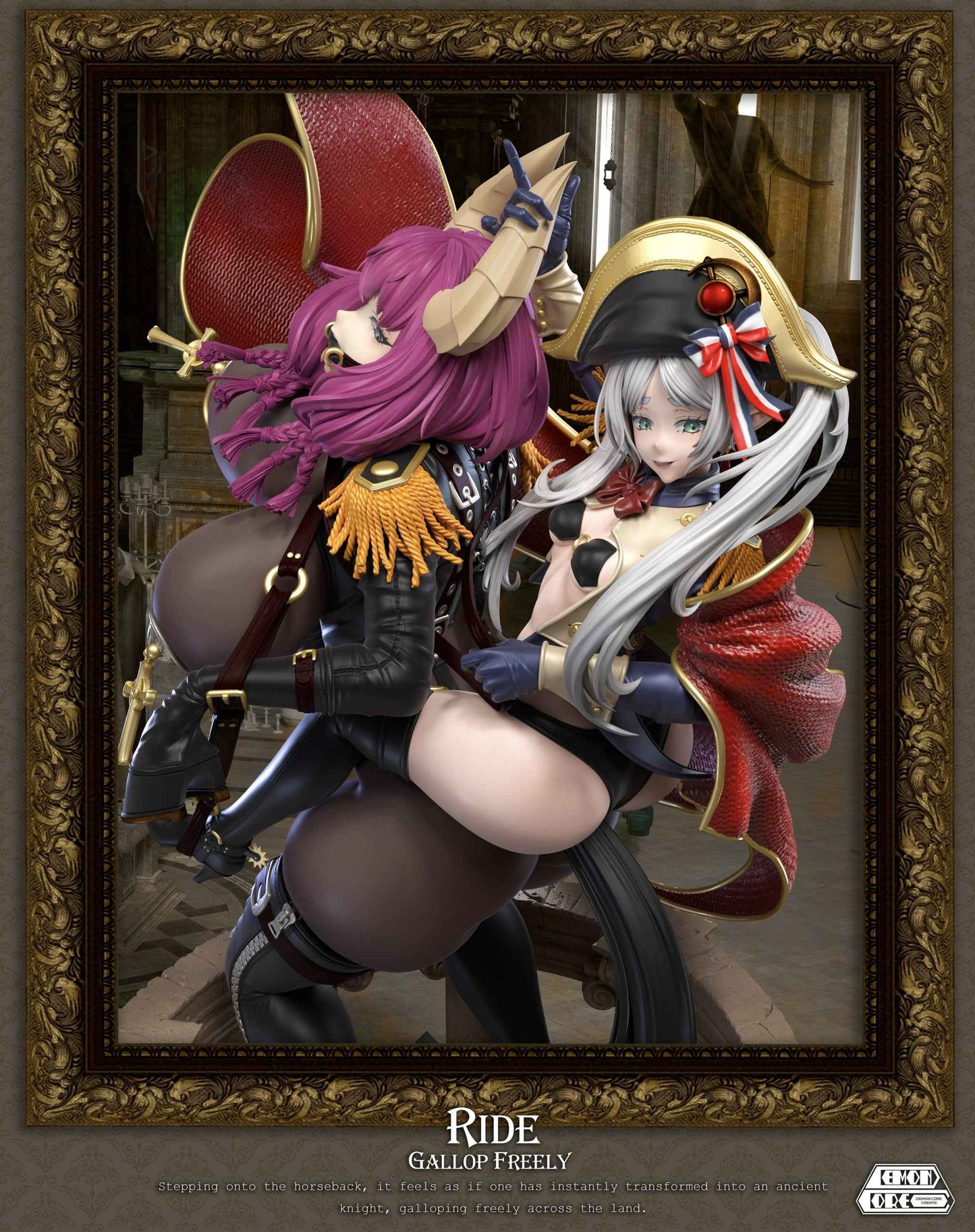 Frieren: Beyond Journey's End Demon Core Studio Frieren & Aura Napoleon Cosplay Resin Statue - Santoryu Resins Collectors