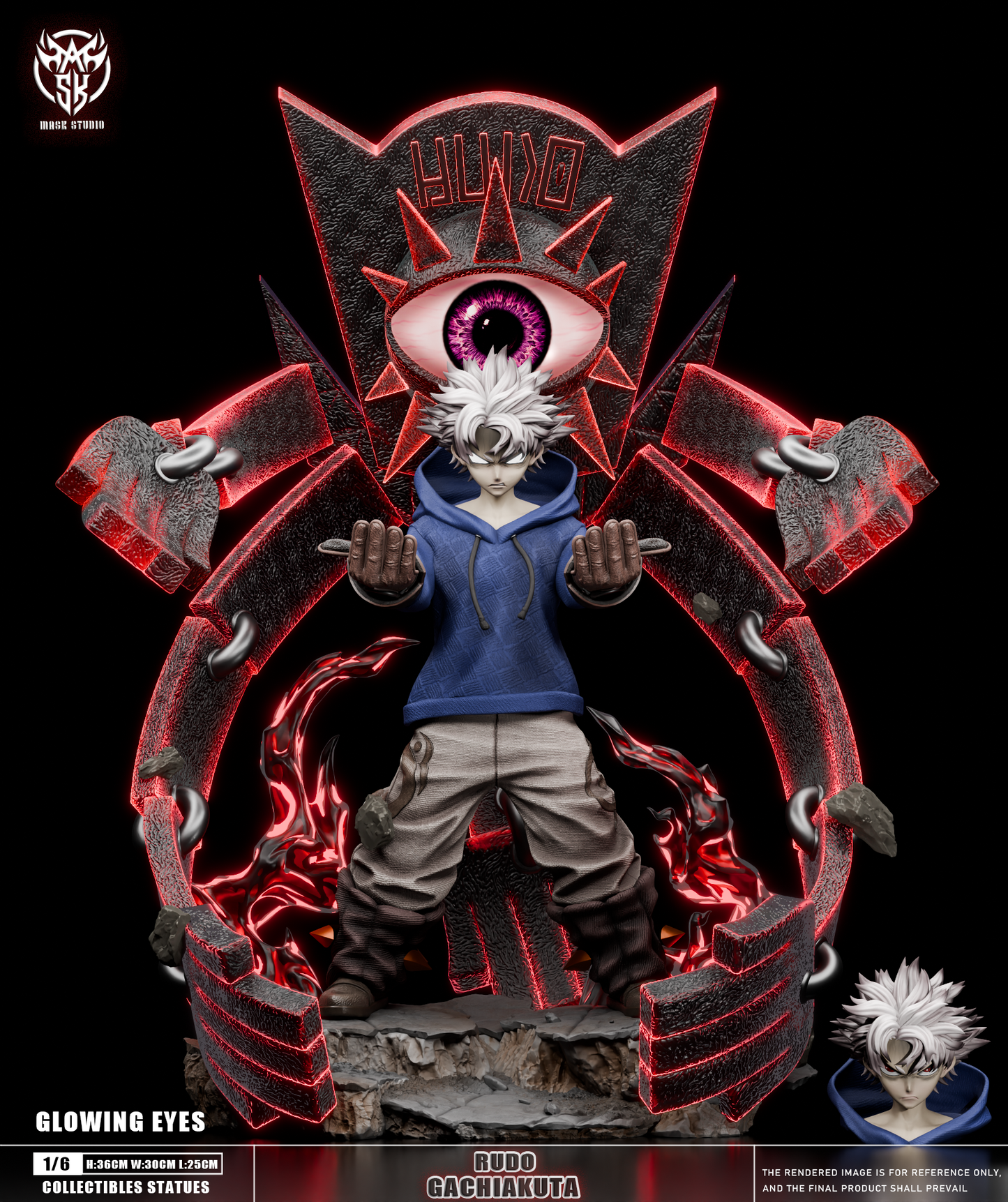Gachiakuta Mask Studio The Abyssal Berserker Rudo Surebrec Resin Statue