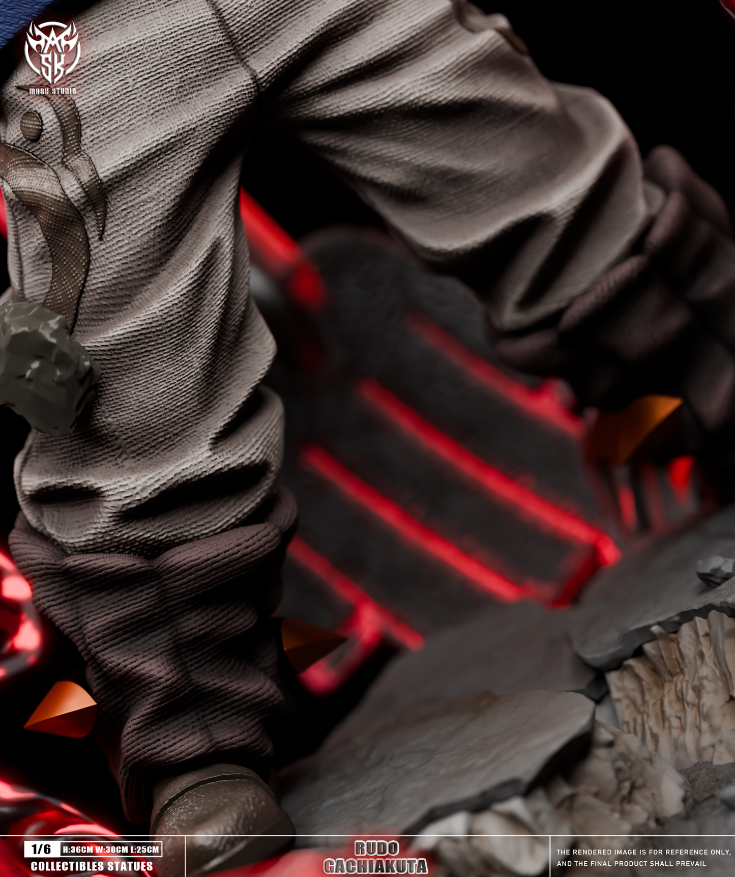 Gachiakuta Mask Studio The Abyssal Berserker Rudo Surebrec Resin Statue