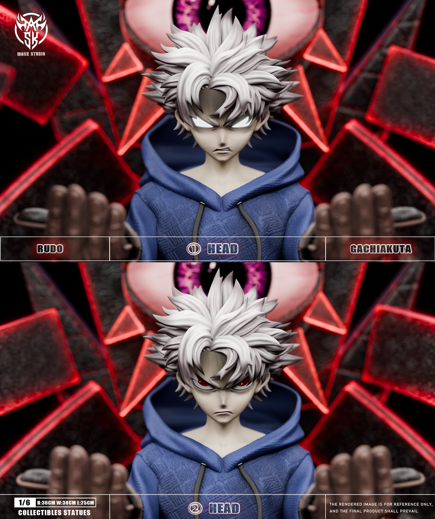 Gachiakuta Mask Studio The Abyssal Berserker Rudo Surebrec Resin Statue