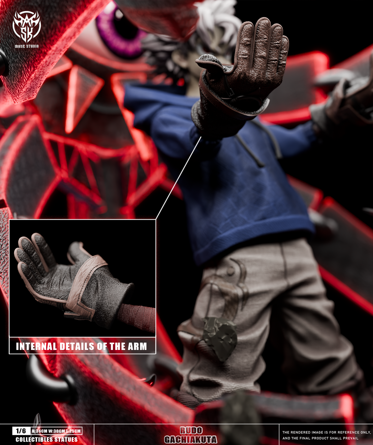 Gachiakuta Mask Studio The Abyssal Berserker Rudo Surebrec Resin Statue