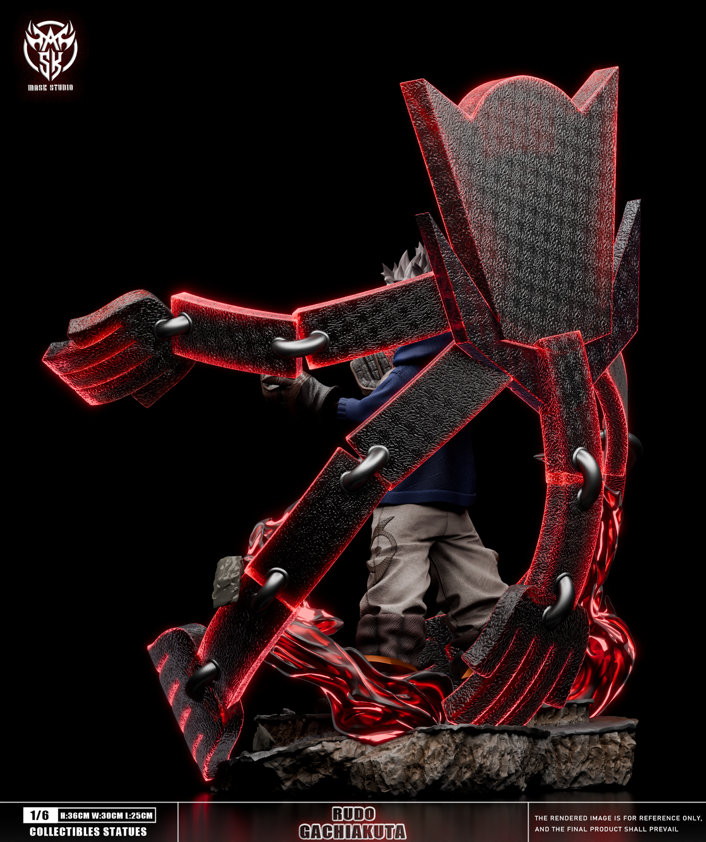 Gachiakuta Mask Studio The Abyssal Berserker Rudo Surebrec Resin Statue