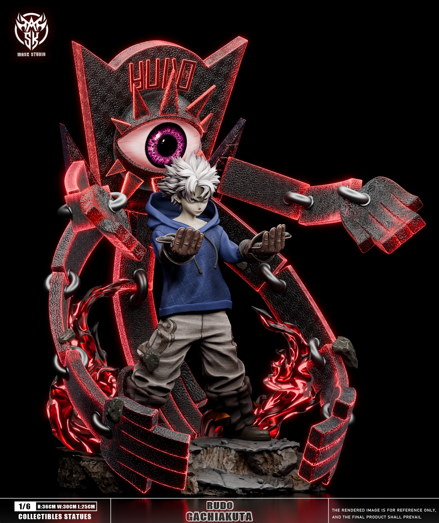 Gachiakuta Mask Studio The Abyssal Berserker Rudo Surebrec Resin Statue