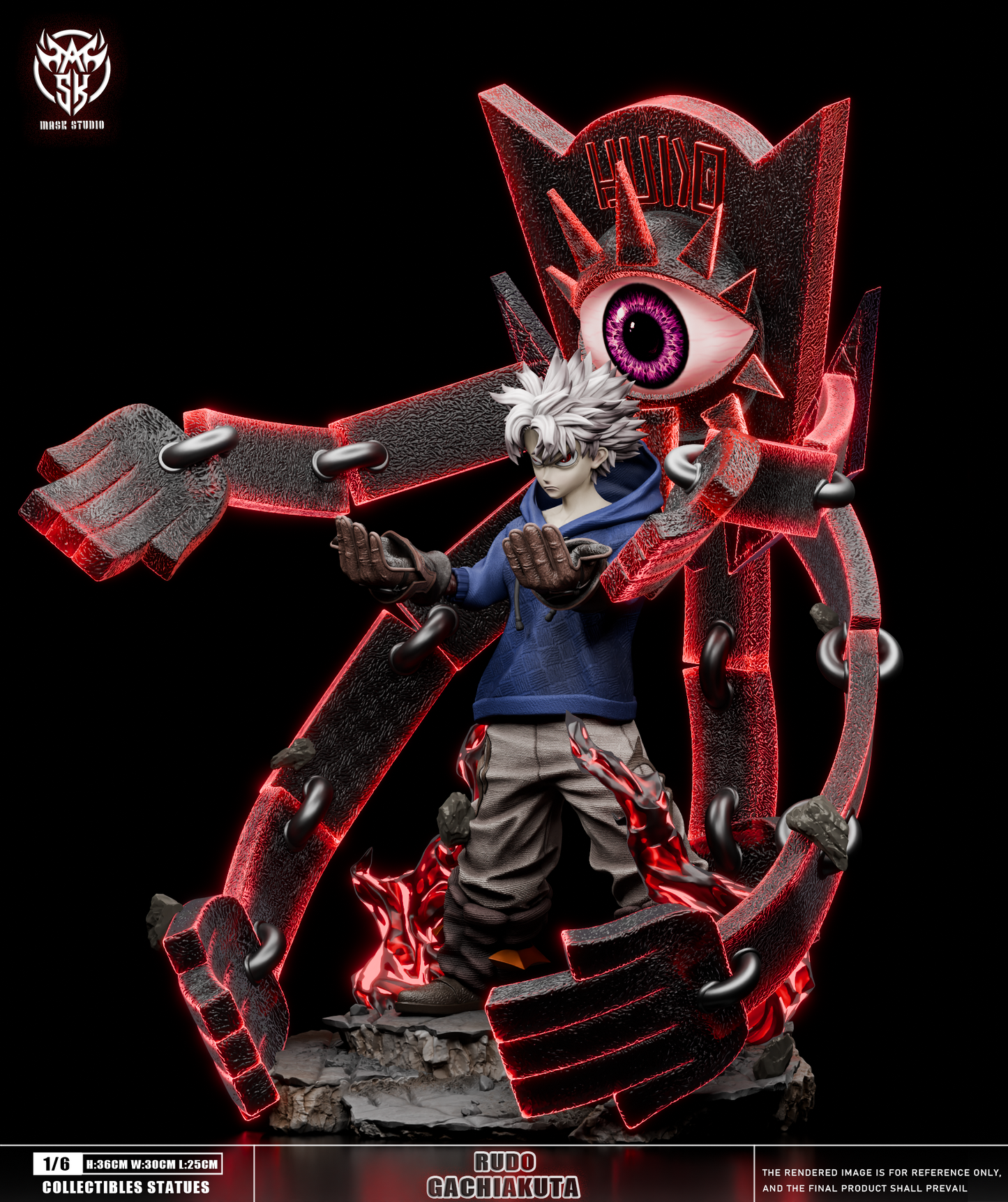 Gachiakuta Mask Studio The Abyssal Berserker Rudo Surebrec Resin Statue