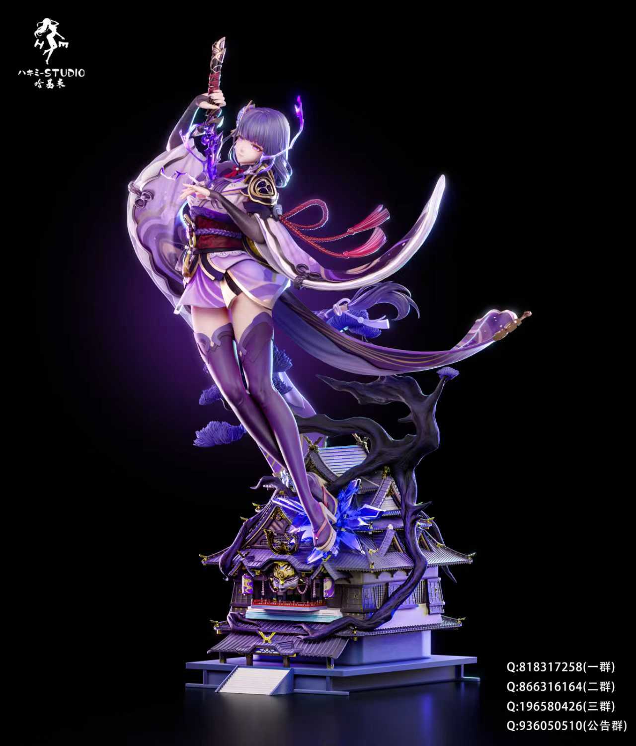 Genshin Impact Hakimi Studio Raiden Shogun & Yae Miko Resin Statue