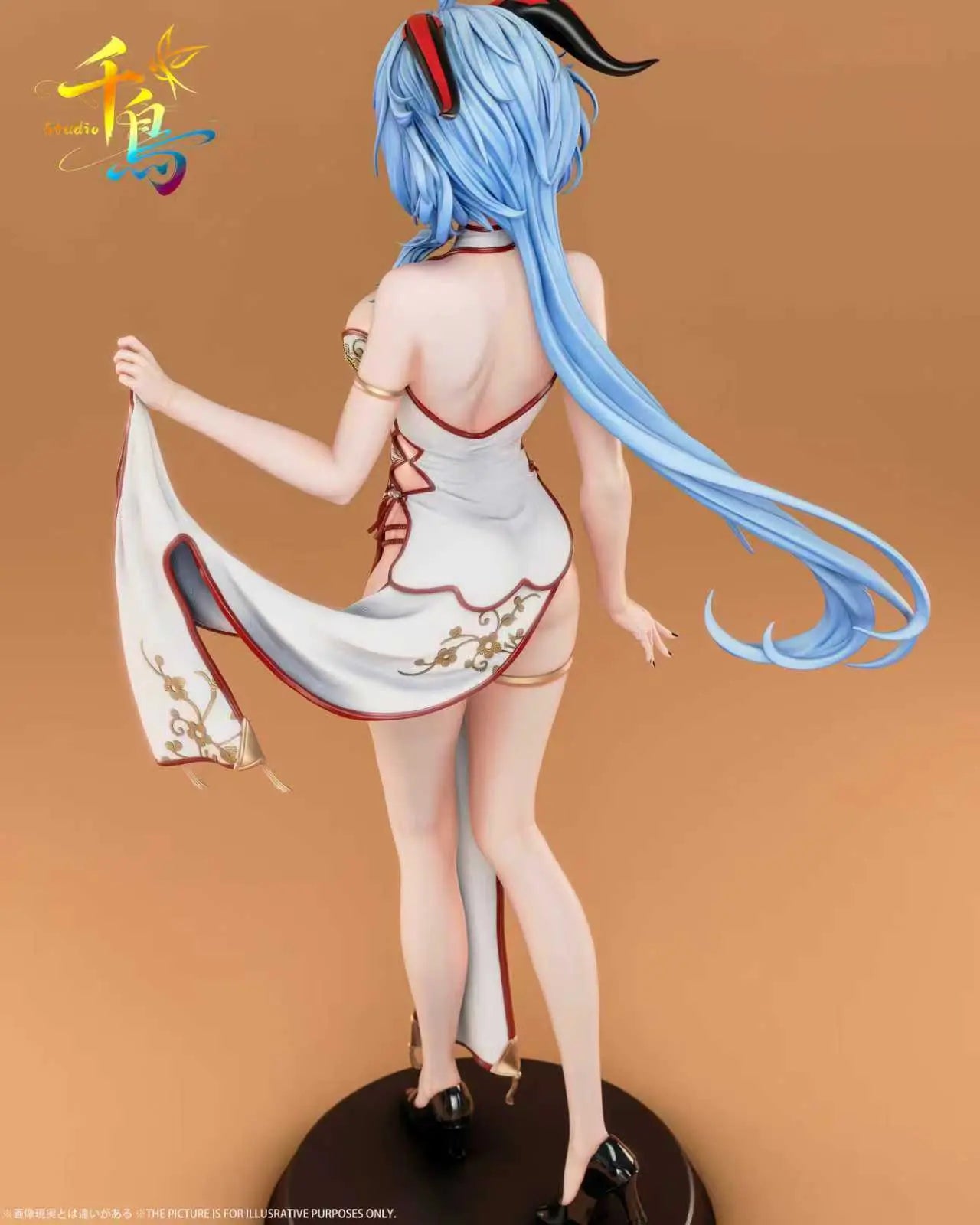 Genshin Impact Qian Niao Studio Cheongsam Ganyu Resin Statue