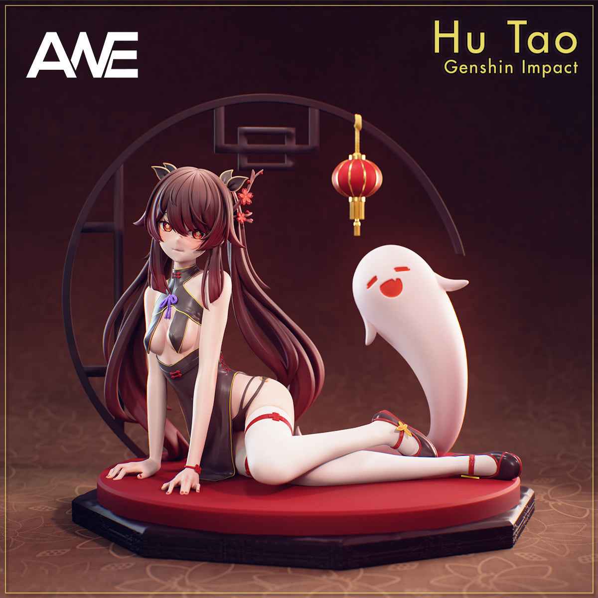 Genshin Impact ~ ANE Studio ~ Cheongsam Hu Tao ~ Resin Statue - Santoryu Resins Collectors