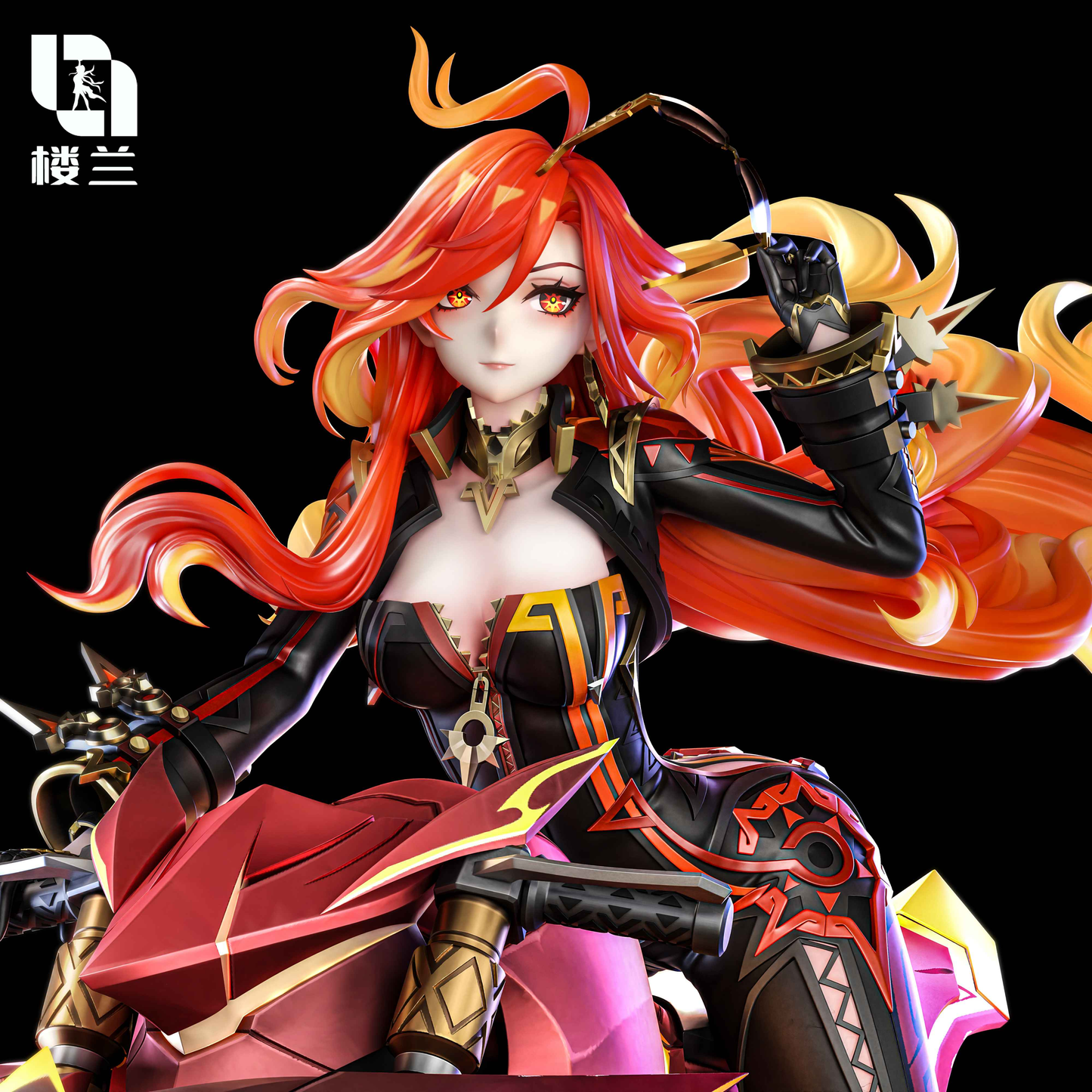 Genshin Impact ~ Lou Lan Studio ~ Pyro God Motorcycle Mavuika ~ Resin Statue - Santoryu Resins Collectors