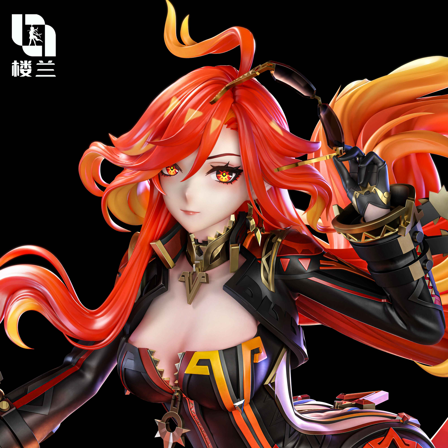 Genshin Impact ~ Lou Lan Studio ~ Pyro God Motorcycle Mavuika ~ Resin Statue - Santoryu Resins Collectors