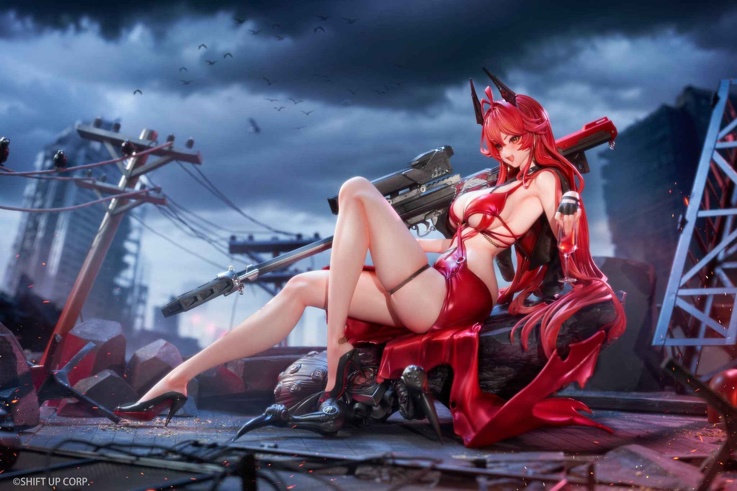 Nikke: Goddess of Victory ~ Hobby Sakura ~ Red Hood ~ Licensed PVC Figure - Santoryu Resins Collectors