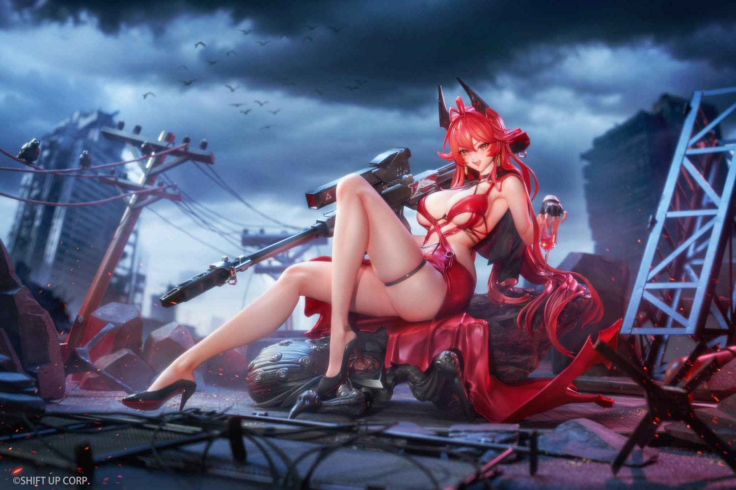 Nikke: Goddess of Victory ~ Hobby Sakura ~ Red Hood ~ Licensed PVC Figure - Santoryu Resins Collectors