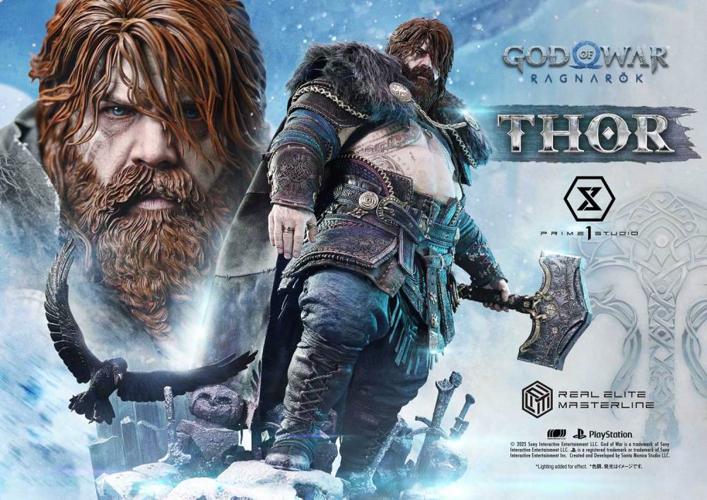 God of War: Ragnarok Prime 1 Studio Thor 1/3 REMGOW-02 REMGOW-02DX Licensed Resin Statue