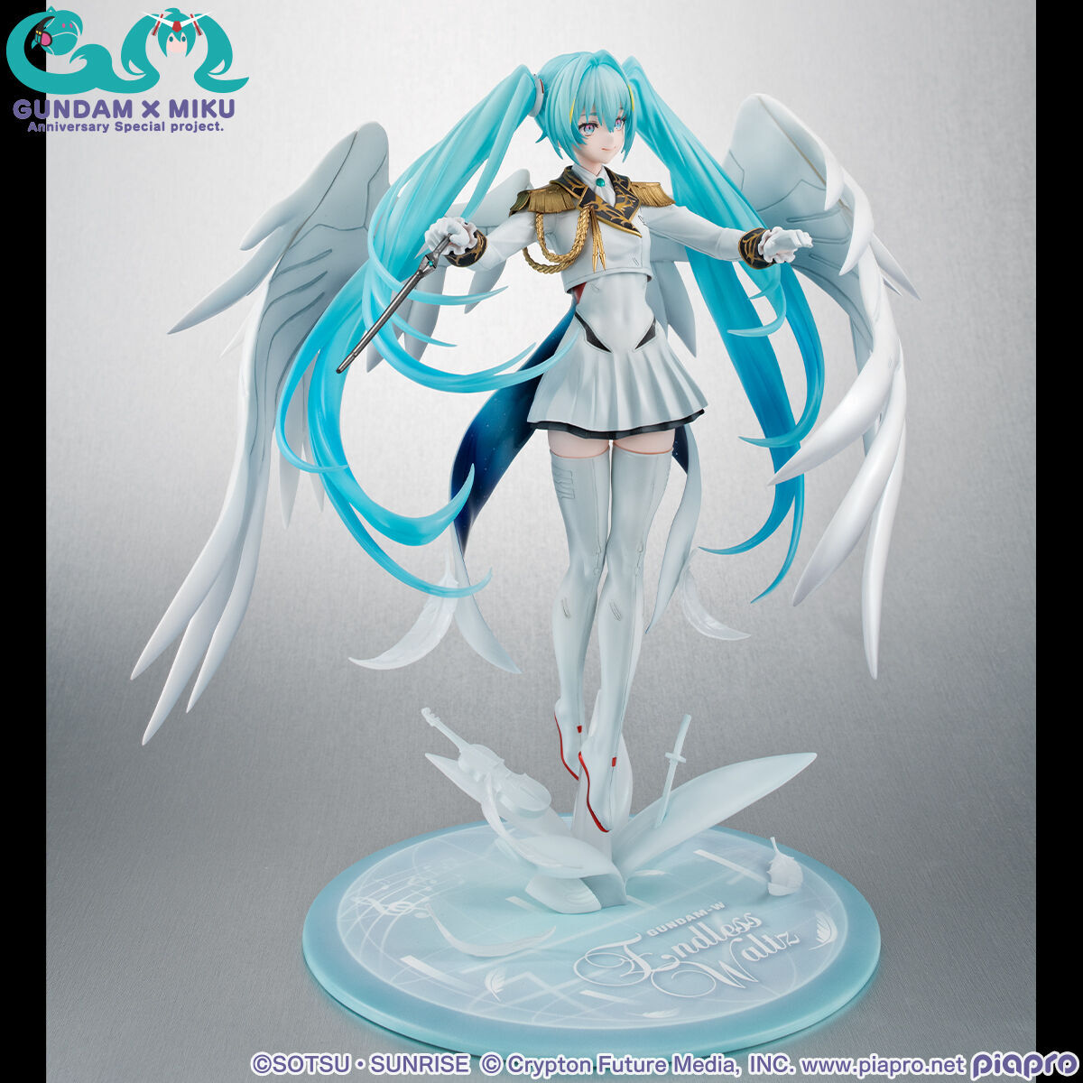 Gundam Wing: Endless Waltz MegaHouse Hatsune Miku Gundam x Miku Anniversary Special Project Lucrea 1/7 Zero EW Licensed PVC Figure