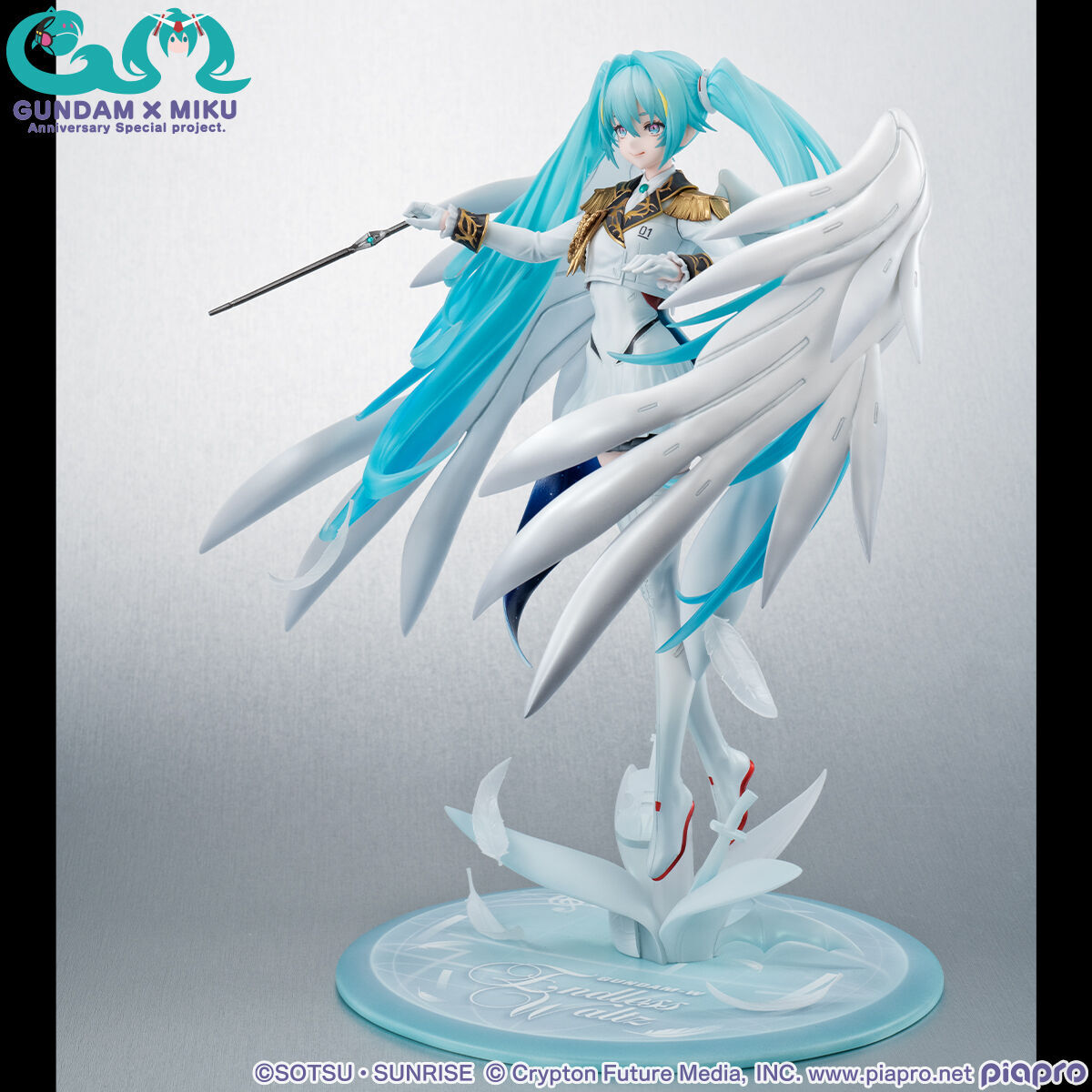 Gundam Wing: Endless Waltz MegaHouse Hatsune Miku Gundam x Miku Anniversary Special Project Lucrea 1/7 Zero EW Licensed PVC Figure