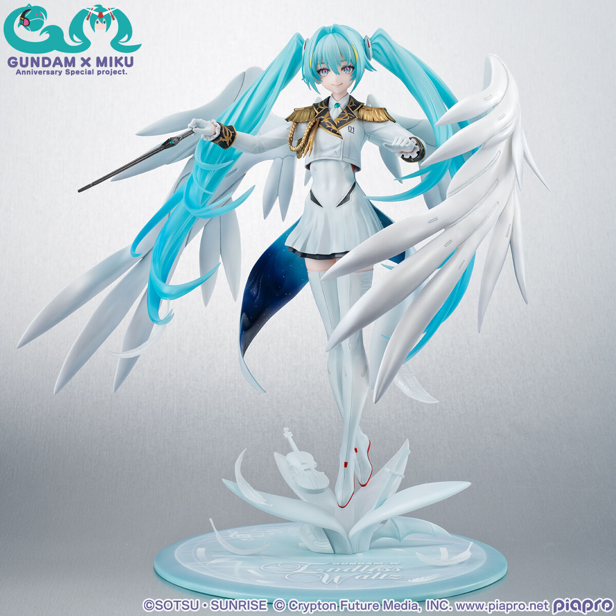 Gundam Wing: Endless Waltz MegaHouse Hatsune Miku Gundam x Miku Anniversary Special Project Lucrea 1/7 Zero EW Licensed PVC Figure