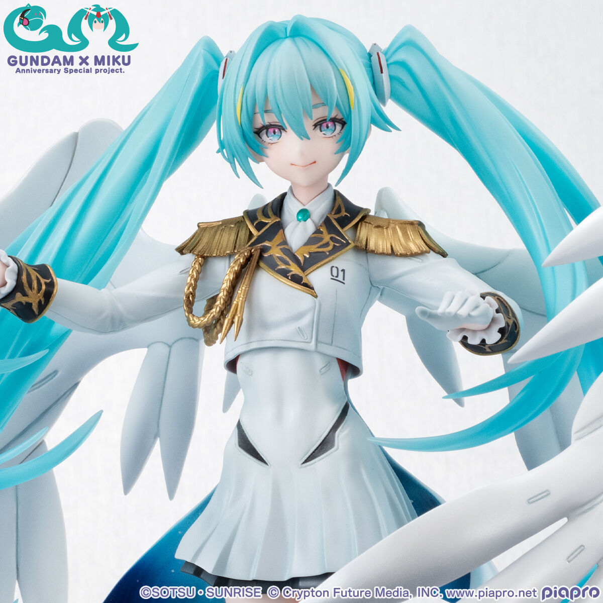 Gundam Wing: Endless Waltz MegaHouse Hatsune Miku Gundam x Miku Anniversary Special Project Lucrea 1/7 Zero EW Licensed PVC Figure
