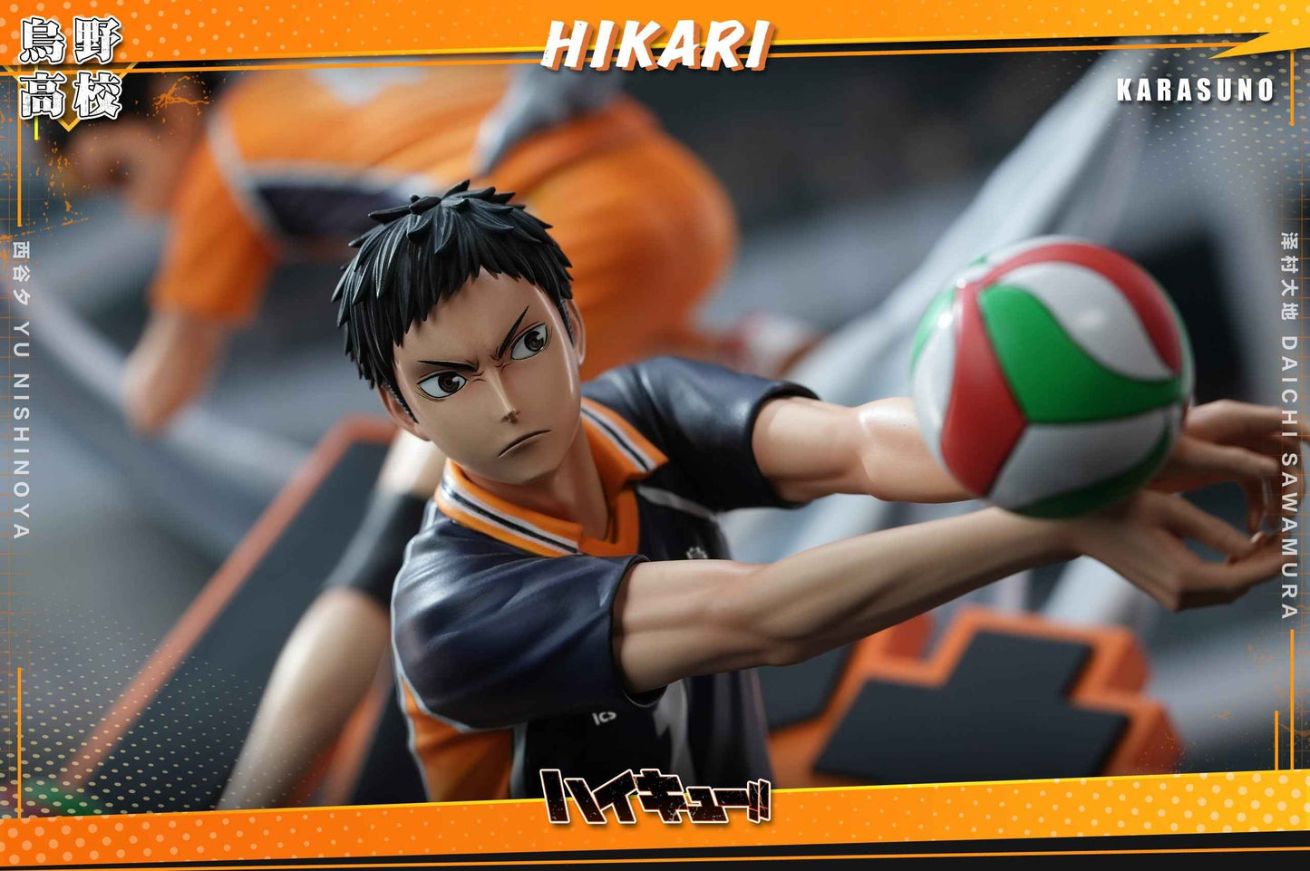 Haikyu!! Hikari Studio Yu Nishinoya & Daichi Sawamura Resin Statue