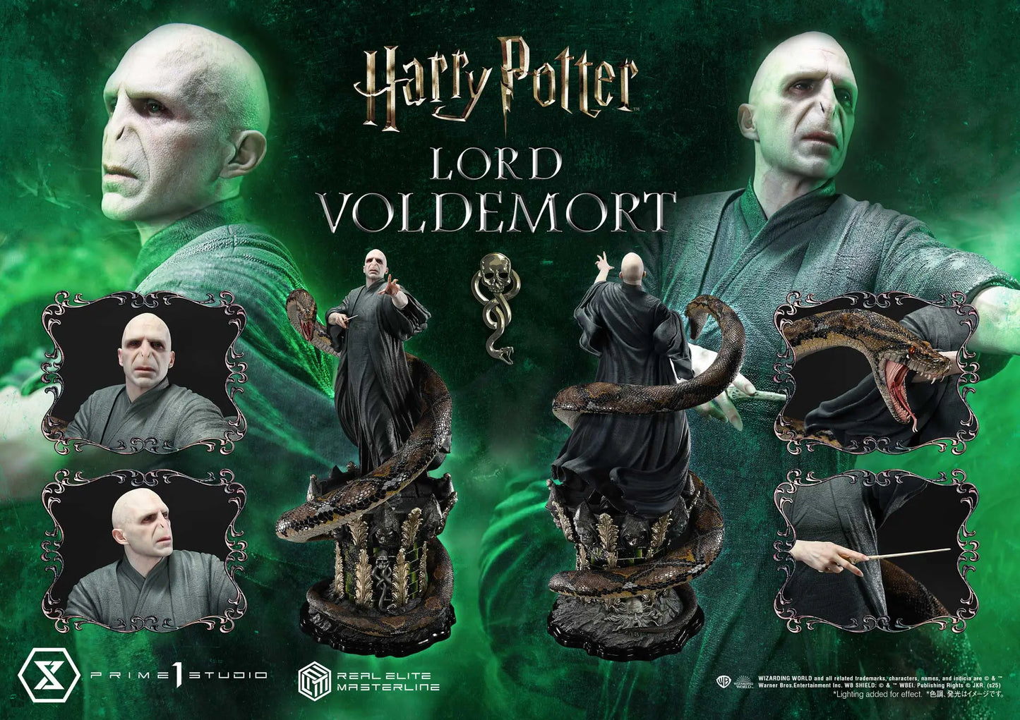 Harry Potter Prime 1 Studio Lord Voldemort REMHP-01 REMHP-01S Licensed Resin Statue
