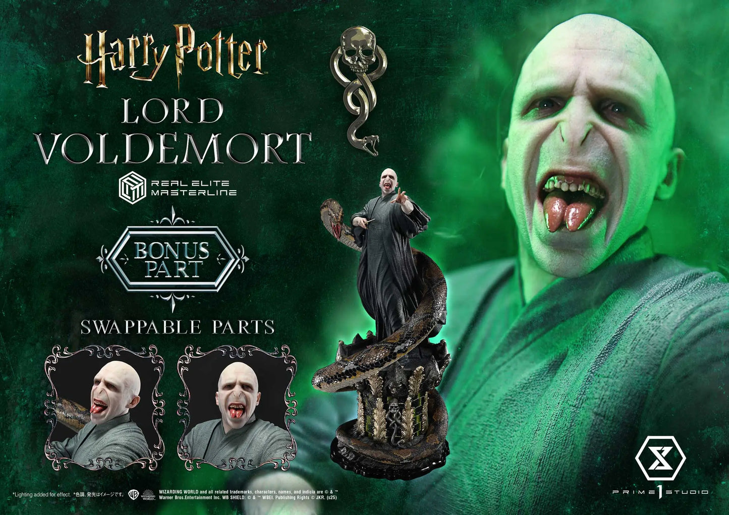 Harry Potter Prime 1 Studio Lord Voldemort REMHP-01 REMHP-01S Licensed Resin Statue