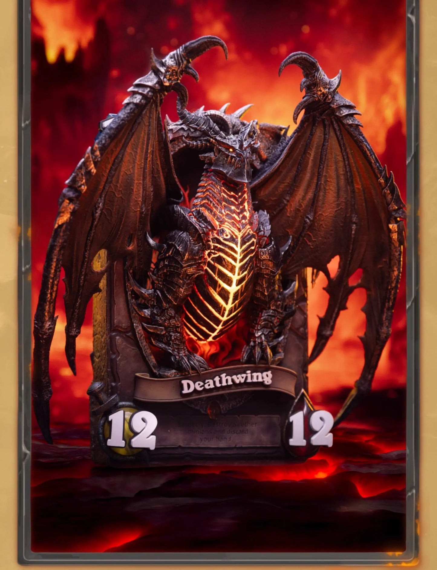 Hearthstone HEX Collectibles Blizzard Deathwing card HEXFRAME05 Licensed Resin Statue