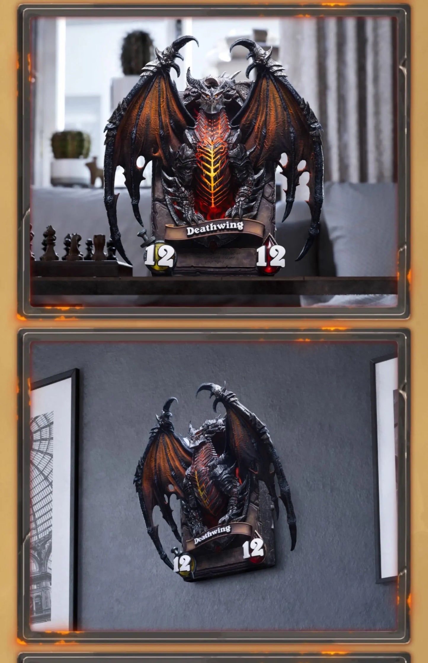 Hearthstone HEX Collectibles Blizzard Deathwing card HEXFRAME05 Licensed Resin Statue